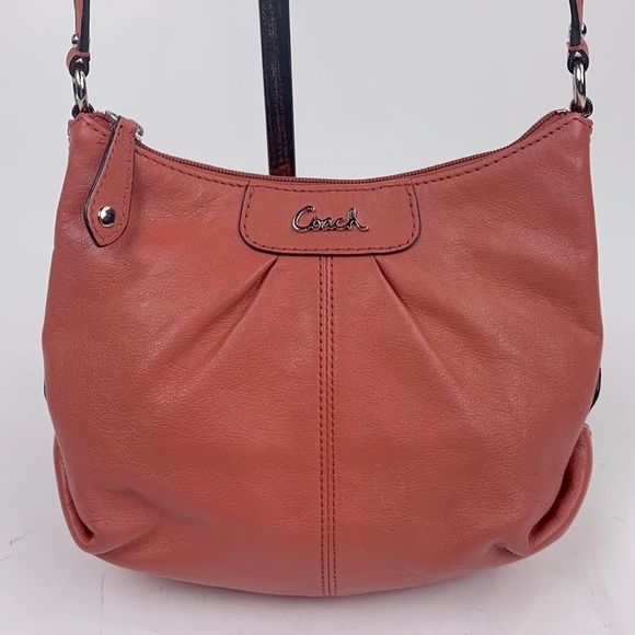 Coach Bags Coach Ashley Vintage Coral Leather Crossbody Bag Purse
